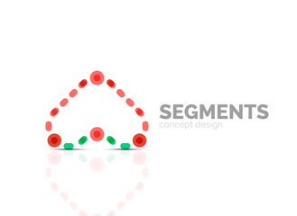 Vector outline minimal abstract geometric logo