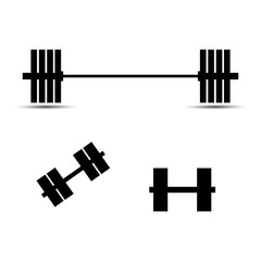 barbells and dumbbells icon