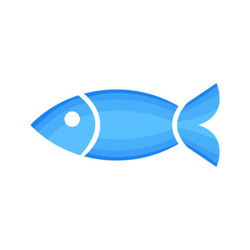 blue fish. vector illustration