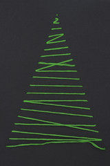 Xmas decorations crafts: tree greeting