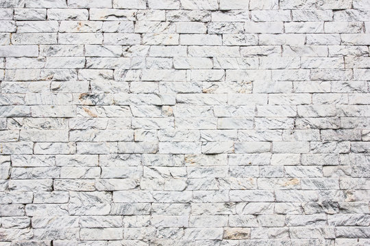 White decorative brick wall texture.