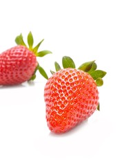 Strawberry on white background