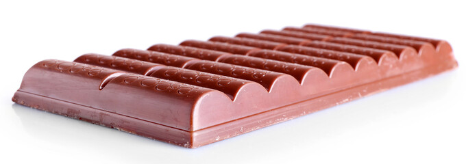 Chocolate bar, isolated on white
