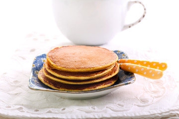 Pile of pumpkin pancakes