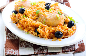 Chicken and rice casserole