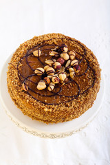  Caramel and nut cake