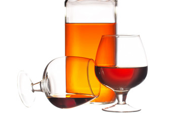 Glass with cognac