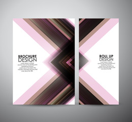 Brochure business design template or roll up. Vector Illustration 