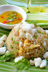 Crab Fried Rice - Fried rice thai style Asia Thailand