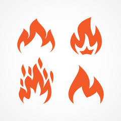 Fire set icons