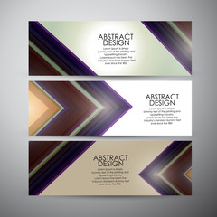 Vector banners set background. 