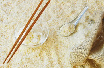 Cooked, raw rice
raw rice Cooked, raw rice
raw rice 