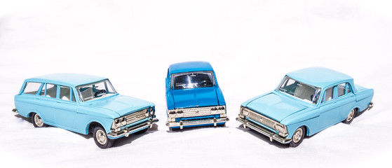 Naklejka premium Старые советские игрушки. Модельки автомобиля 