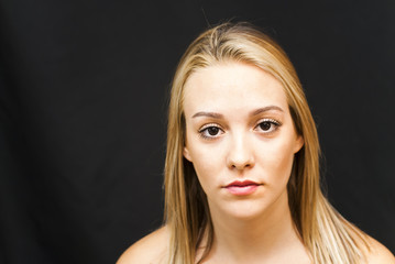 Naklejka premium Portrait of Beautiful Young Woman