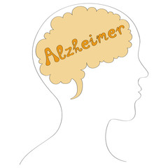 Alzheimer's disease vector background