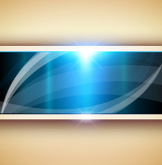 Abstract 3D background blue waves
