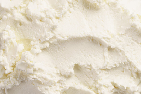 close up texture of cream cheese like ricotta