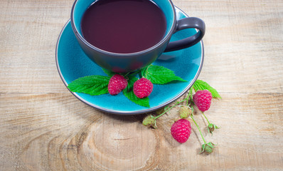 Tea raspberry - closeup.