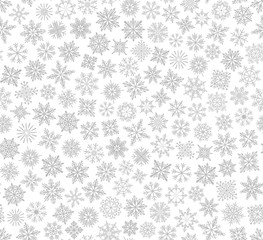 christmas snowflake seamless pattern