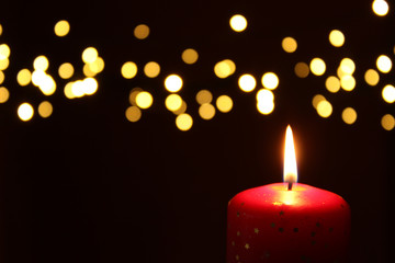 Brennende Kerze