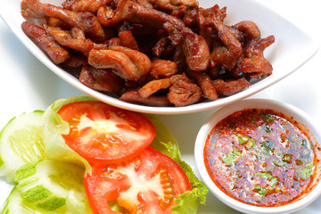 Fried pork - Dry pork