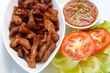 Fried pork - Dry pork