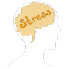 Stress vector background