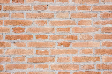 Red grunge brick wall texture.