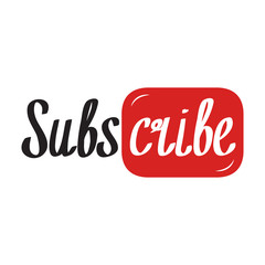 Subscribe button illustration.