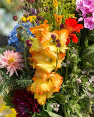 handmade  beautiful bouquets from flowers and herbs