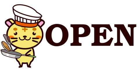 OPEN,CLOSEDを知らせる動物シリーズ