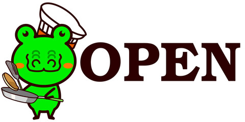 OPEN,CLOSEDを知らせる動物シリーズ