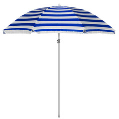 Beach striped umbrella - blue