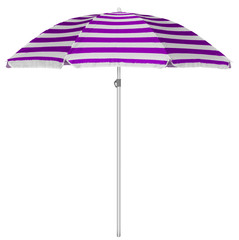 Beach striped umbrella - violet