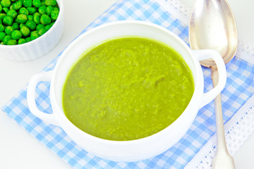 Dietary Soup Cream Puree of Green Peas
