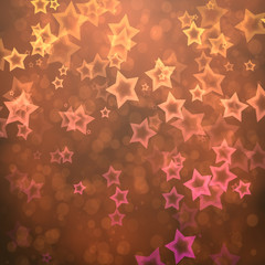 Abstract stars from bokeh background