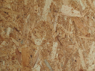 Piece of wood in plywood wall 