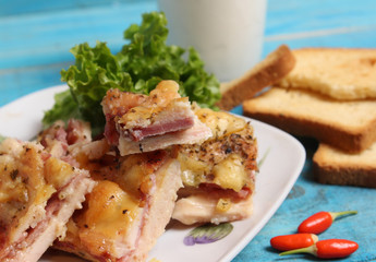 Casserole with cheese