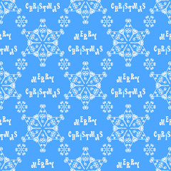 Fototapeta premium Seamless pattern with snowflakes