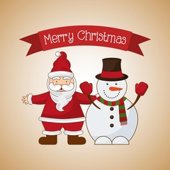 happy merry christmas design 