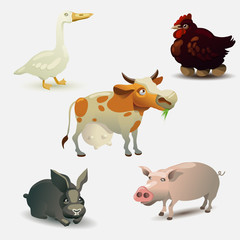 Farm animals collection