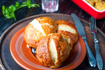 fresh bread and wheat