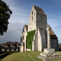 Eglise de Criqueboeuf en Calvados.