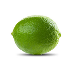 Lime On White Background