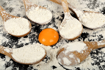 flour and egg
