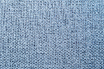 Closeup blue fabric at sofa texture background
