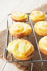 Sweet buns with cottage cheese