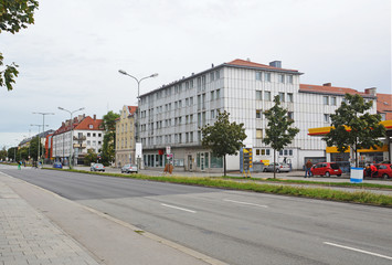 Fototapeta na wymiar Улица Moosacher (Мюнхен, Германия)