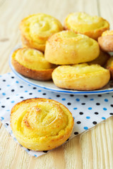 Sweet buns with cottage cheese