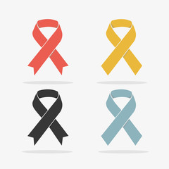 Colored Ribbons in Vector